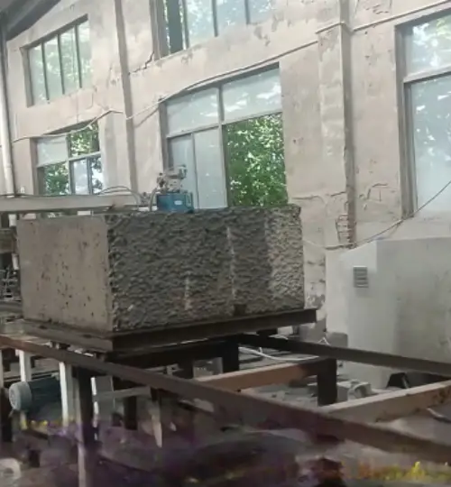 新疆巴州客户方模砌块生产线切割系统升级改造项目